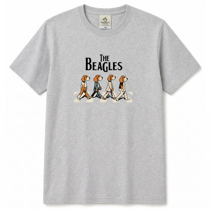 The Beagles ビーグル犬 Tシャツ ｜ 犬好き・愛犬・パロディ・イラスト・かわいい・音楽ファンに人気