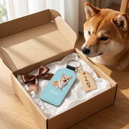 【名入れ対応】ペット写真キーホルダー｜犬・猫オリジナル写真入り｜うちの子グッズ・誕生日ギフトに人気 | Inujoy