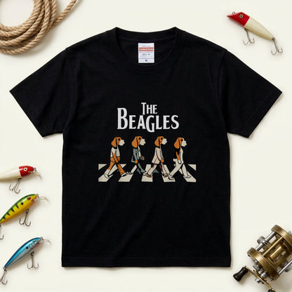 The Beagles ビーグル犬 Tシャツ ｜ 犬好き・愛犬・パロディ・イラスト・かわいい・音楽ファンに人気