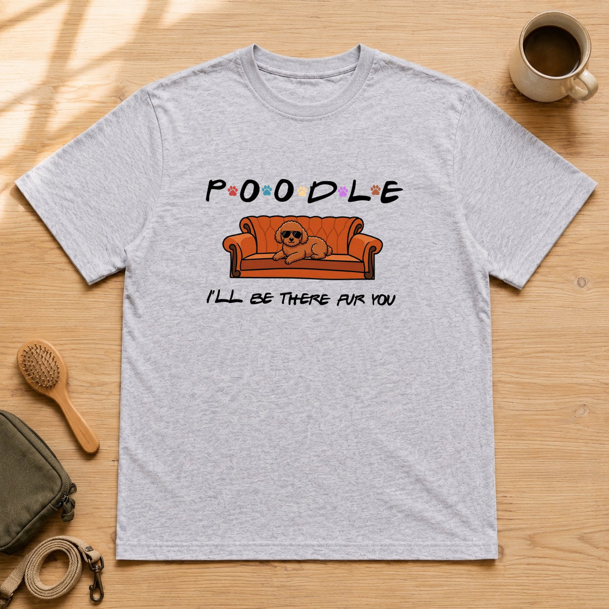 プードル Tシャツ カラー mockup 3