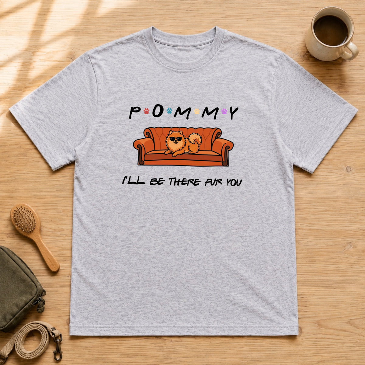 ポメラニアン Tシャツ カラー mockup 3