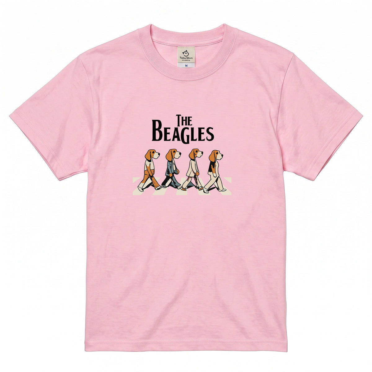 The Beagles ビーグル犬 Tシャツ ｜ 犬好き・愛犬・パロディ・イラスト・かわいい・音楽ファンに人気