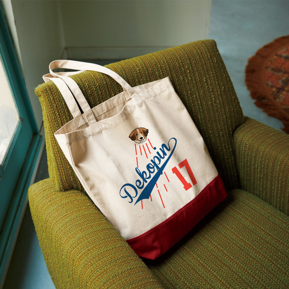 犬トート バッグ 犬 エコ バッグ コーイケルホンディエイ 大谷 Dekopin