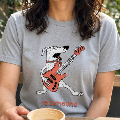 ロック ハウンド 犬 Tシャツ ギター 犬好き ロック 音楽 かわいい おしゃれ 面白い ギフト 人気