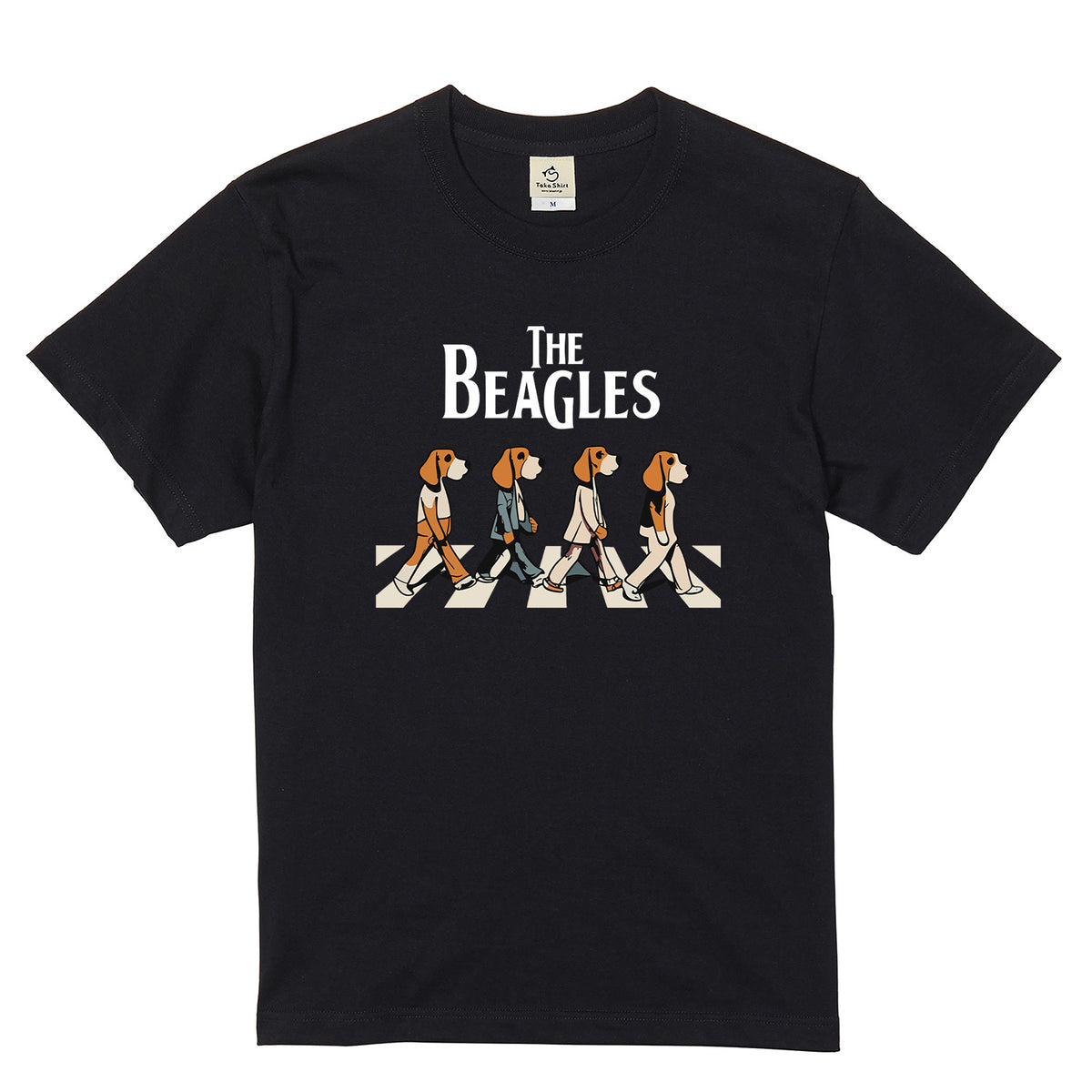The Beagles ビーグル犬 Tシャツ ｜ 犬好き・愛犬・パロディ・イラスト・かわいい・音楽ファンに人気