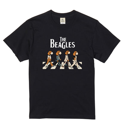 The Beagles ビーグル犬 Tシャツ ｜ 犬好き・愛犬・パロディ・イラスト・かわいい・音楽ファンに人気