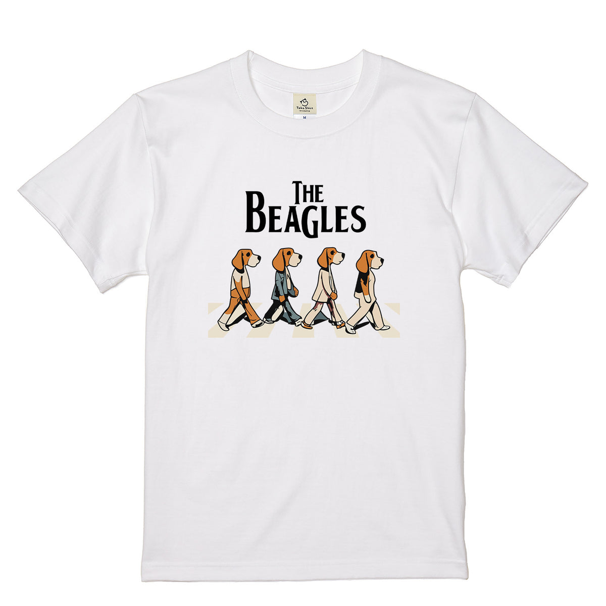 The Beagles ビーグル犬 Tシャツ ｜ 犬好き・愛犬・パロディ・イラスト・かわいい・音楽ファンに人気