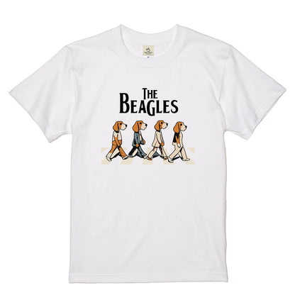 The Beagles ビーグル犬 Tシャツ ｜ 犬好き・愛犬・パロディ・イラスト・かわいい・音楽ファンに人気