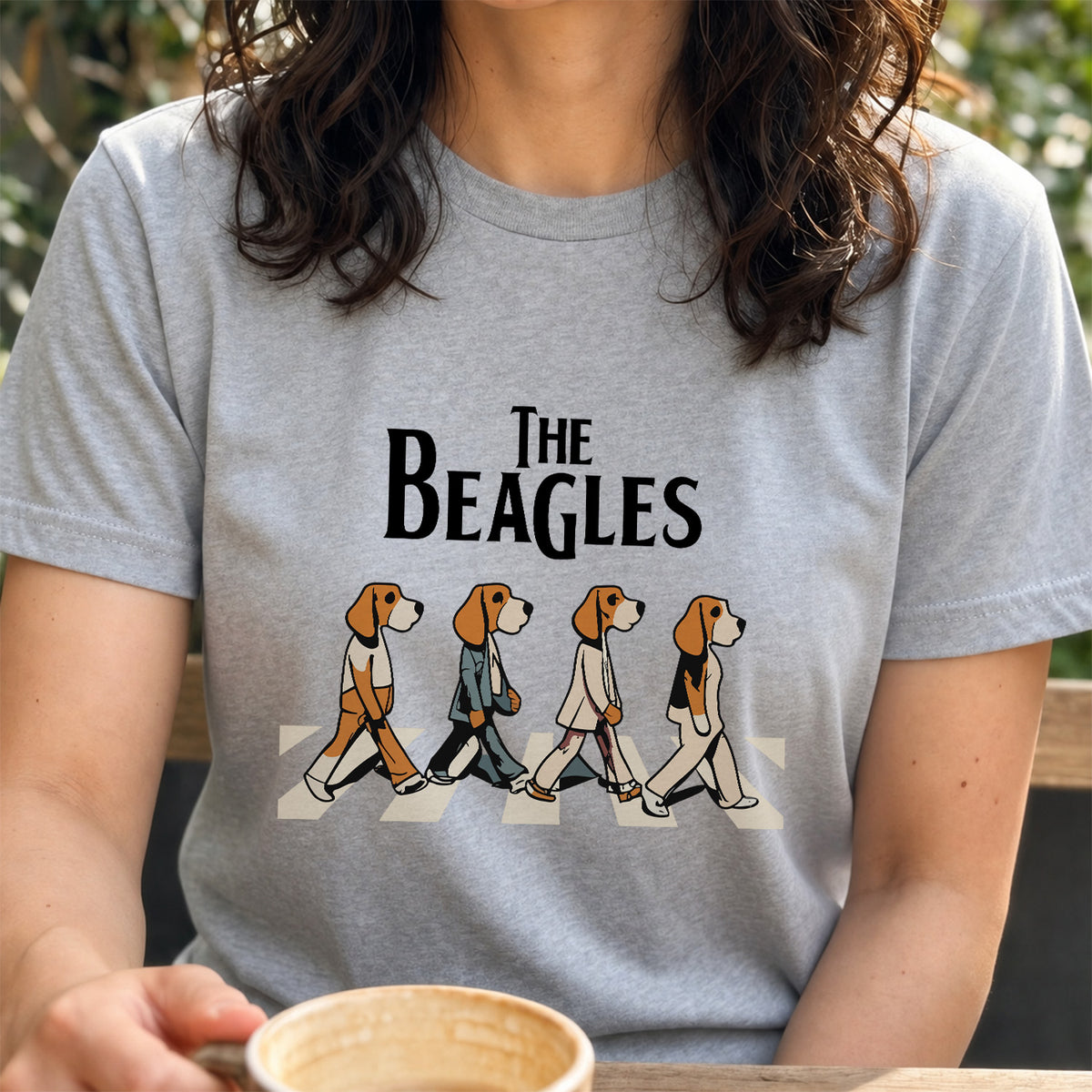 The Beagles ビーグル犬 Tシャツ ｜ 犬好き・愛犬・パロディ・イラスト・かわいい・音楽ファンに人気