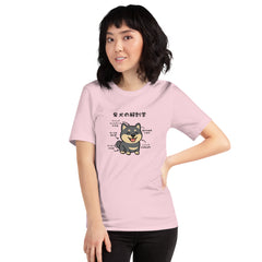 犬 tシャツ 犬イラスト 黒柴犬 の解剖学｜アダルト&キッズサイズ