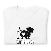 犬 tシャツ 犬イラスト ダックスフンドが大好き I Love Dachshunds
