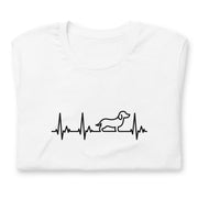 犬 tシャツ 犬イラスト ダックスフンド ハートビート 心電図