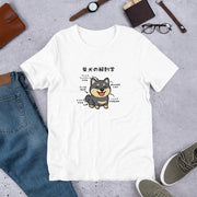 犬 tシャツ 犬イラスト 黒柴犬 の解剖学｜アダルト&キッズサイズ