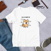 犬 tシャツ 犬イラスト 柴犬 の解剖学｜アダルト&キッズサイズ