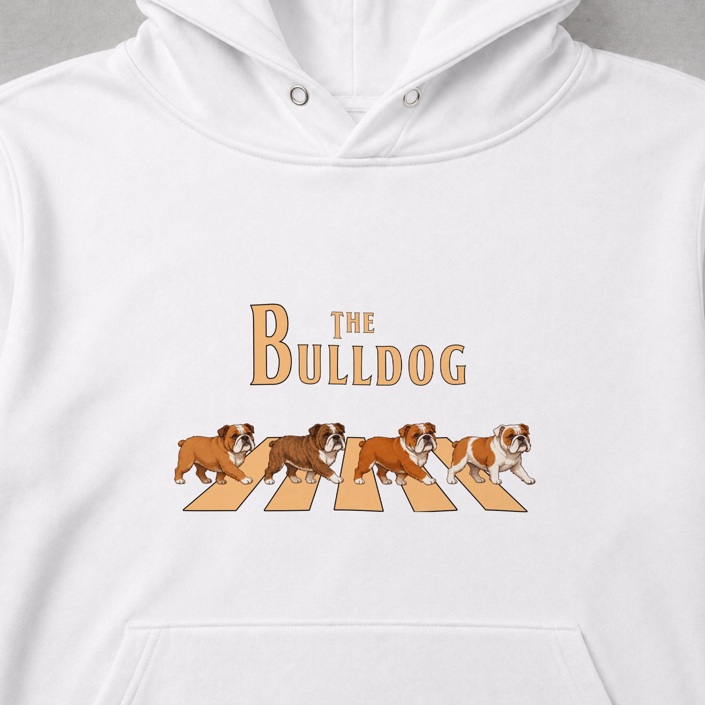 THE BULLDOG | ブルドッグ 横断歩道 お散歩 スウェット パーカー【犬好き・ギフトに最適】