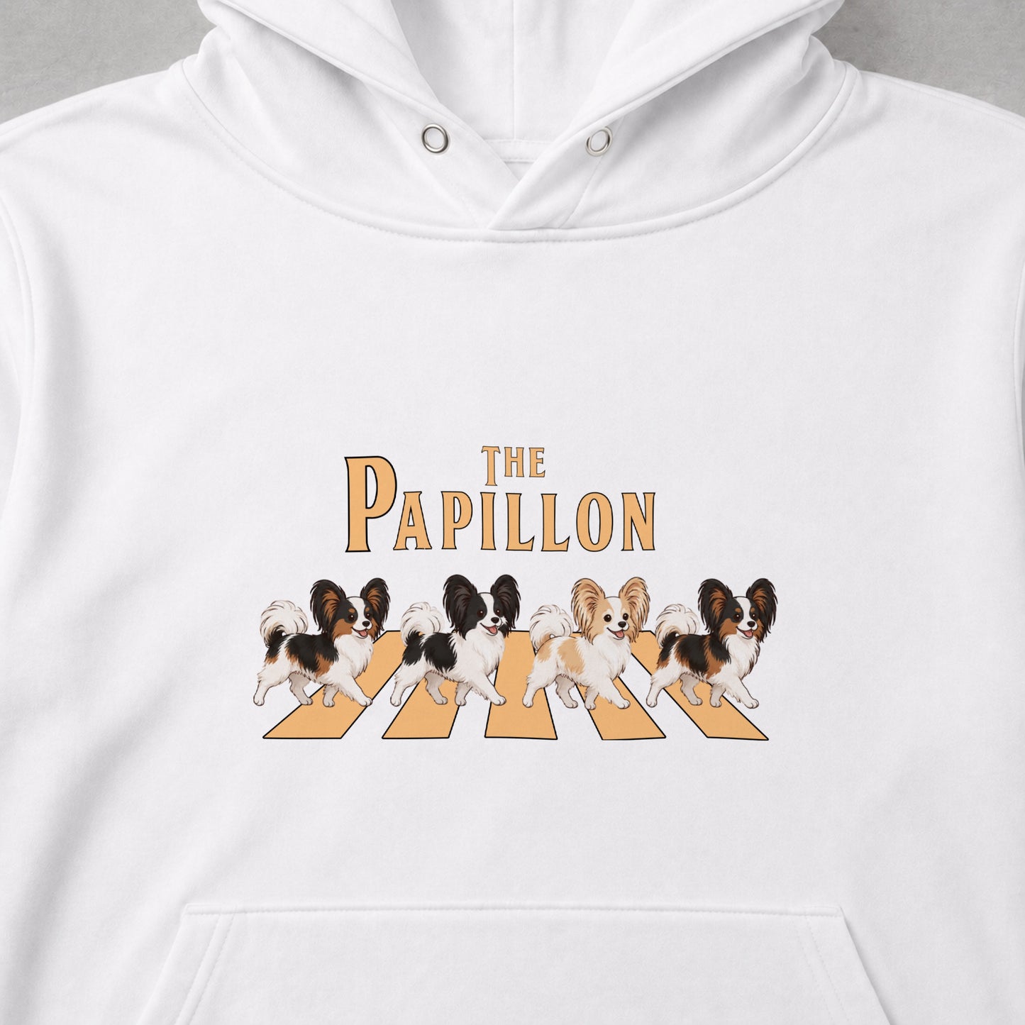 THE PAPILLON | パピヨン 横断歩道 お散歩 スウェット パーカー【犬好き・ギフトに最適】