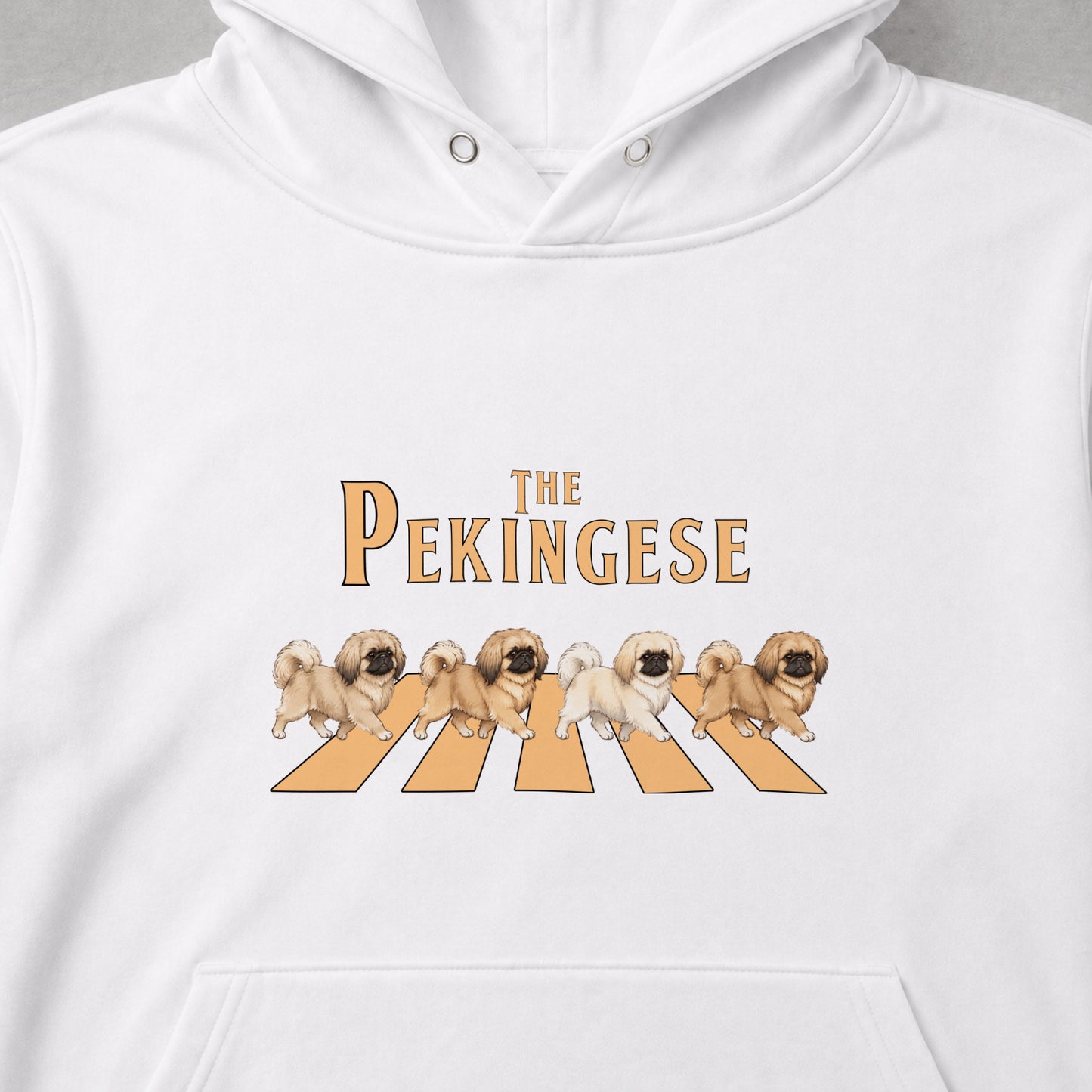 THE PEKINGESE | ペキニーズ 横断歩道 お散歩 スウェット パーカー【犬好き・ギフトに最適】