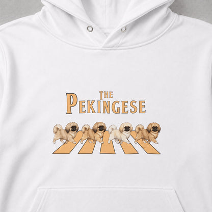 THE PEKINGESE | ペキニーズ 横断歩道 お散歩 スウェット パーカー【犬好き・ギフトに最適】