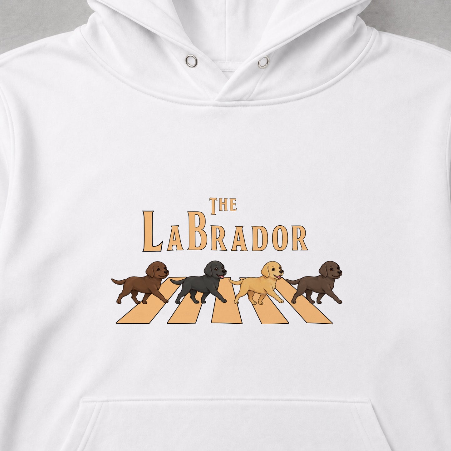 THE LABRADOR | ラブラドールレトリバー 横断歩道 お散歩 スウェット パーカー【犬好き・ギフトに最適】