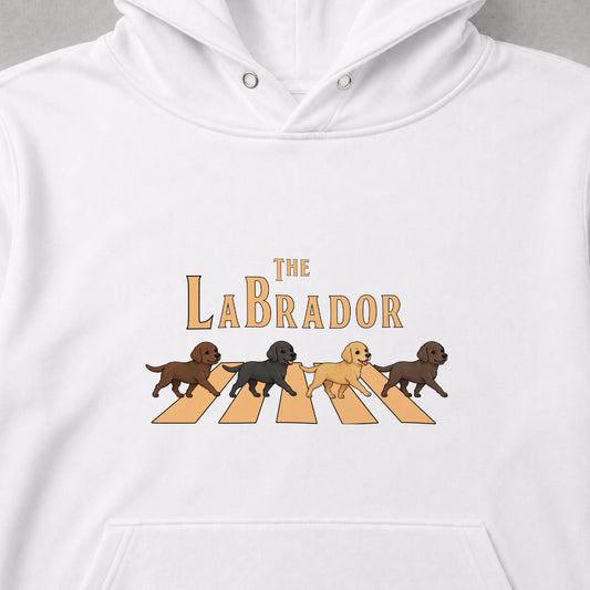 THE LABRADOR | ラブラドールレトリバー 横断歩道 お散歩 スウェット パーカー【犬好き・ギフトに最適】
