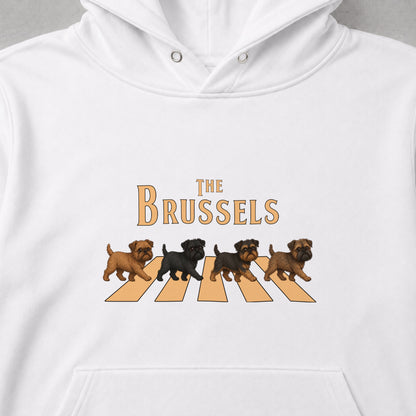 THE BRUSSELS | ブリュッセルグリフォン 横断歩道 お散歩 スウェット パーカー【犬好き・ギフトに最適】