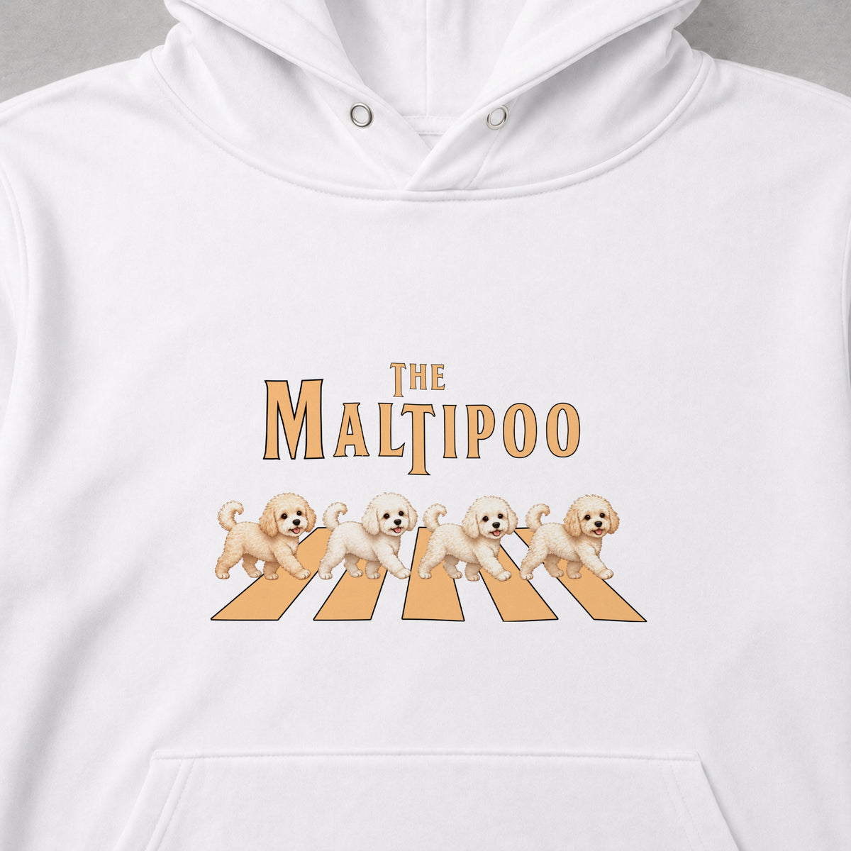 THE MALTIPOO | マルプー 横断歩道 お散歩 スウェット パーカー【犬好き・ギフトに最適】