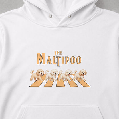 THE MALTIPOO | マルプー 横断歩道 お散歩 スウェット パーカー【犬好き・ギフトに最適】