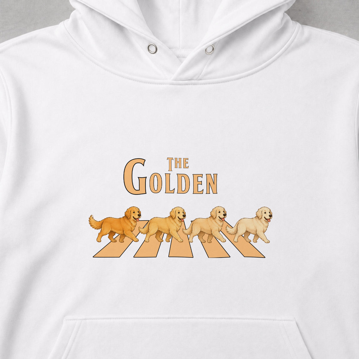 THE GOLDEN | ゴールデンレトリバー 横断歩道 お散歩 スウェット パーカー【犬好き・ギフトに最適】