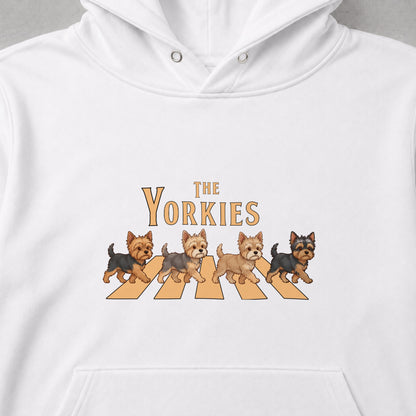 THE YORKIES | ヨークシャーテリア 横断歩道 お散歩 スウェット パーカー【犬好き・ギフトに最適】