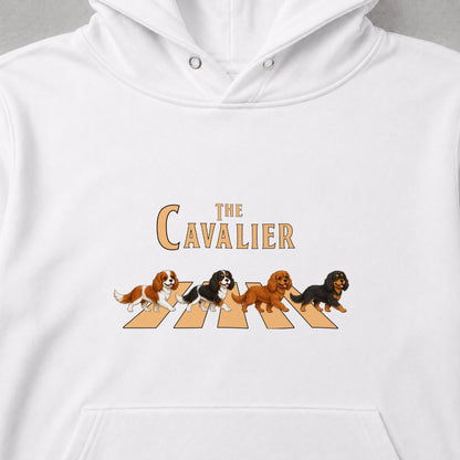 THE CAVALIER | キャバリア 横断歩道 お散歩 スウェット パーカー【犬好き・ギフトに最適】