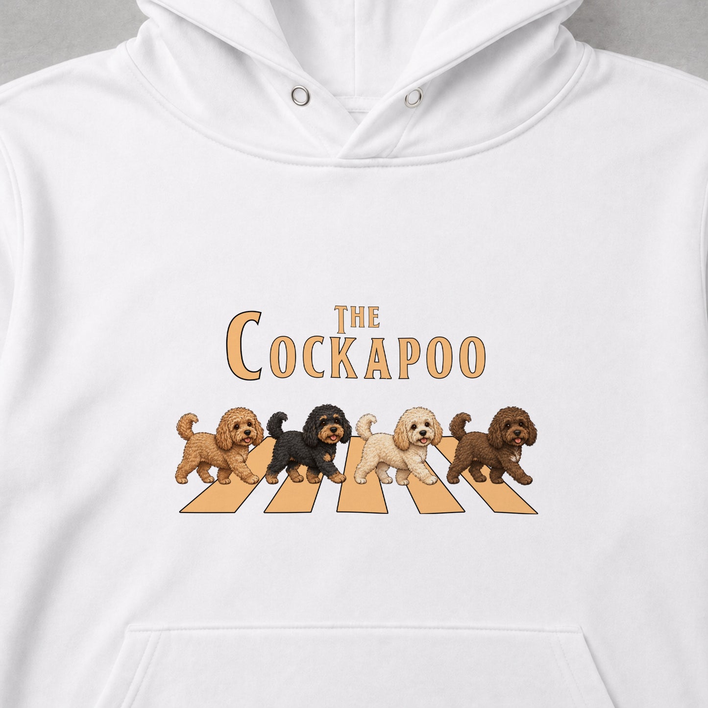 THE COCKAPOO | コッカプー 横断歩道 お散歩 スウェット パーカー【犬好き・ギフトに最適】