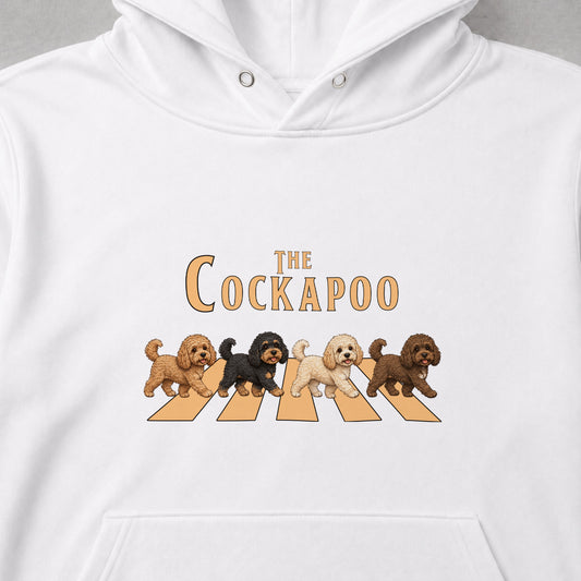 THE COCKAPOO | コッカプー 横断歩道 お散歩 スウェット パーカー【犬好き・ギフトに最適】
