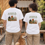 Poodle Potting Club Tiny Paws トイプードル 盆栽 観葉植物 植え替え Tシャツ｜バックプリント