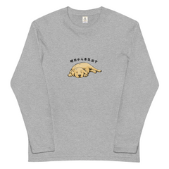 犬 ロン t 長袖tシャツ いぬ 犬イラスト ゴールデンレトリバー犬 明日から本気出す