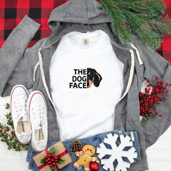 犬 tシャツ 犬イラスト ダックス フンド THE DOG FACE｜アダルト&キッズサイズ