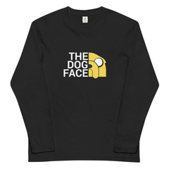 犬 ロン t 犬 長袖 t シャツ いぬ  犬イラスト THE DOG FACE