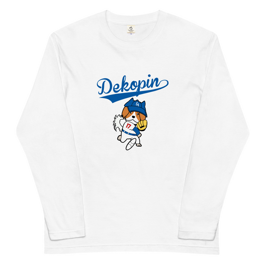 デコピン 犬 ロン t 犬 長袖 t シャツ いぬ  コーイケルホンディエイラスト 大谷 Dekopin