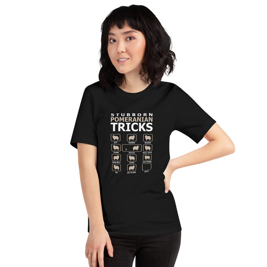 ポメラニアン 面白いトリック 犬Tシャツ 犬柄Tシャツ